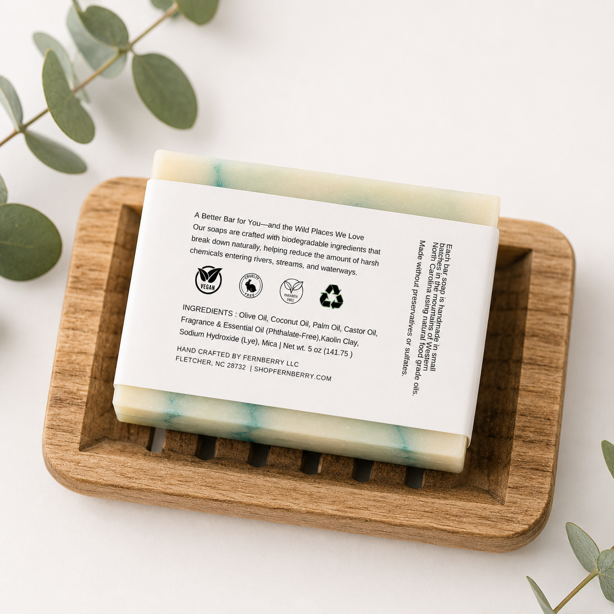 Eucalyptus Lemongrass | 4.5 Handcrafted Vegan Soap