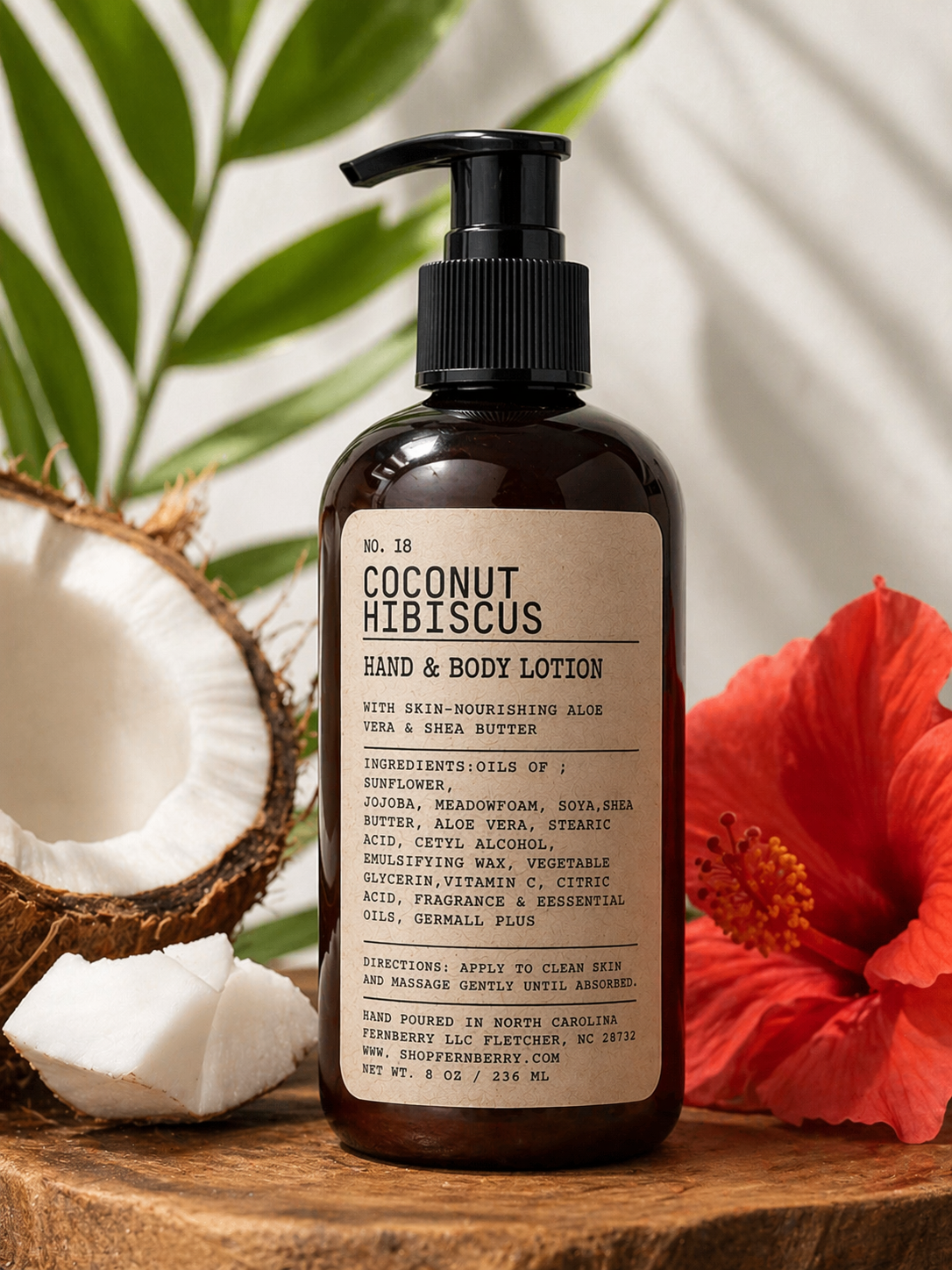 Coconut Hibiscus | 8 oz Hand + Body Lotion