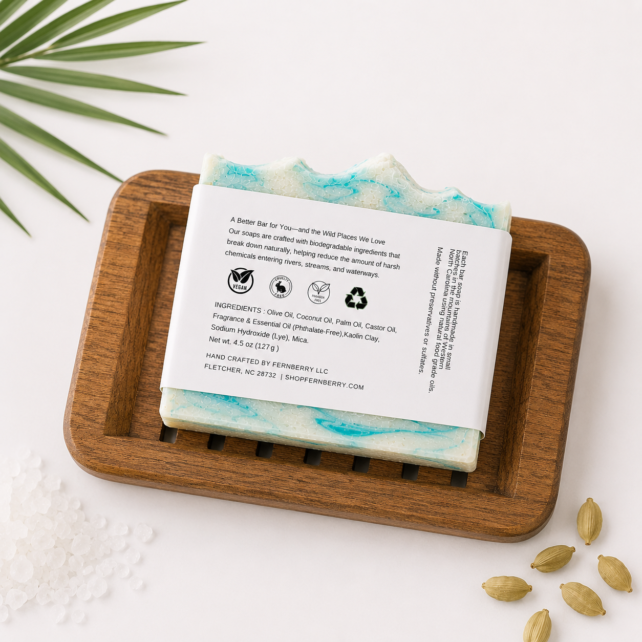 Sea Salt | 4.5 oz. Handcrafted Vegan Soap