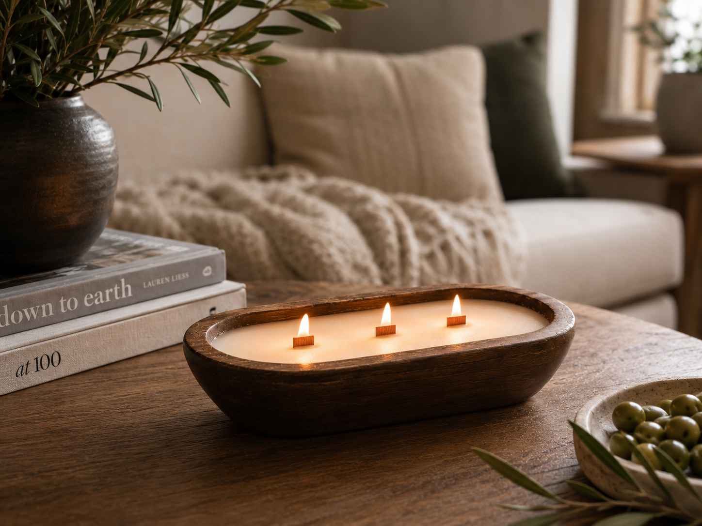 Appalachian Trail | 14 oz Three-Wick Dough Bowl Candle