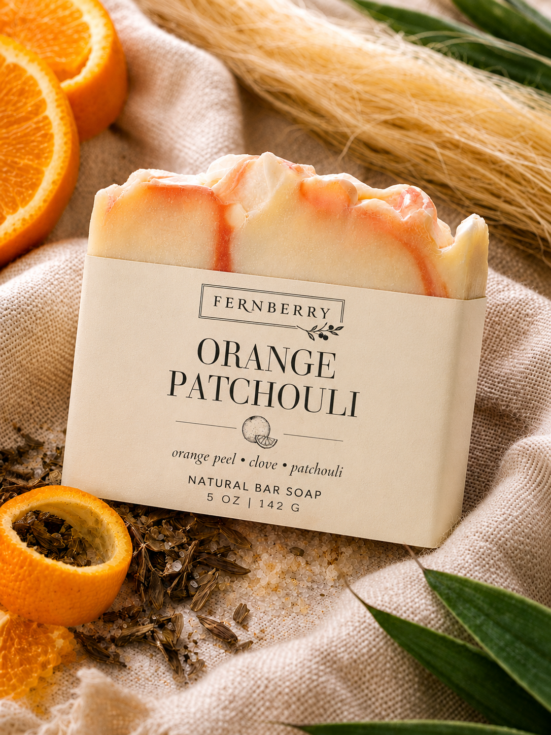 Orange Patchouli | 5 oz. Handcrafted Vegan Soap