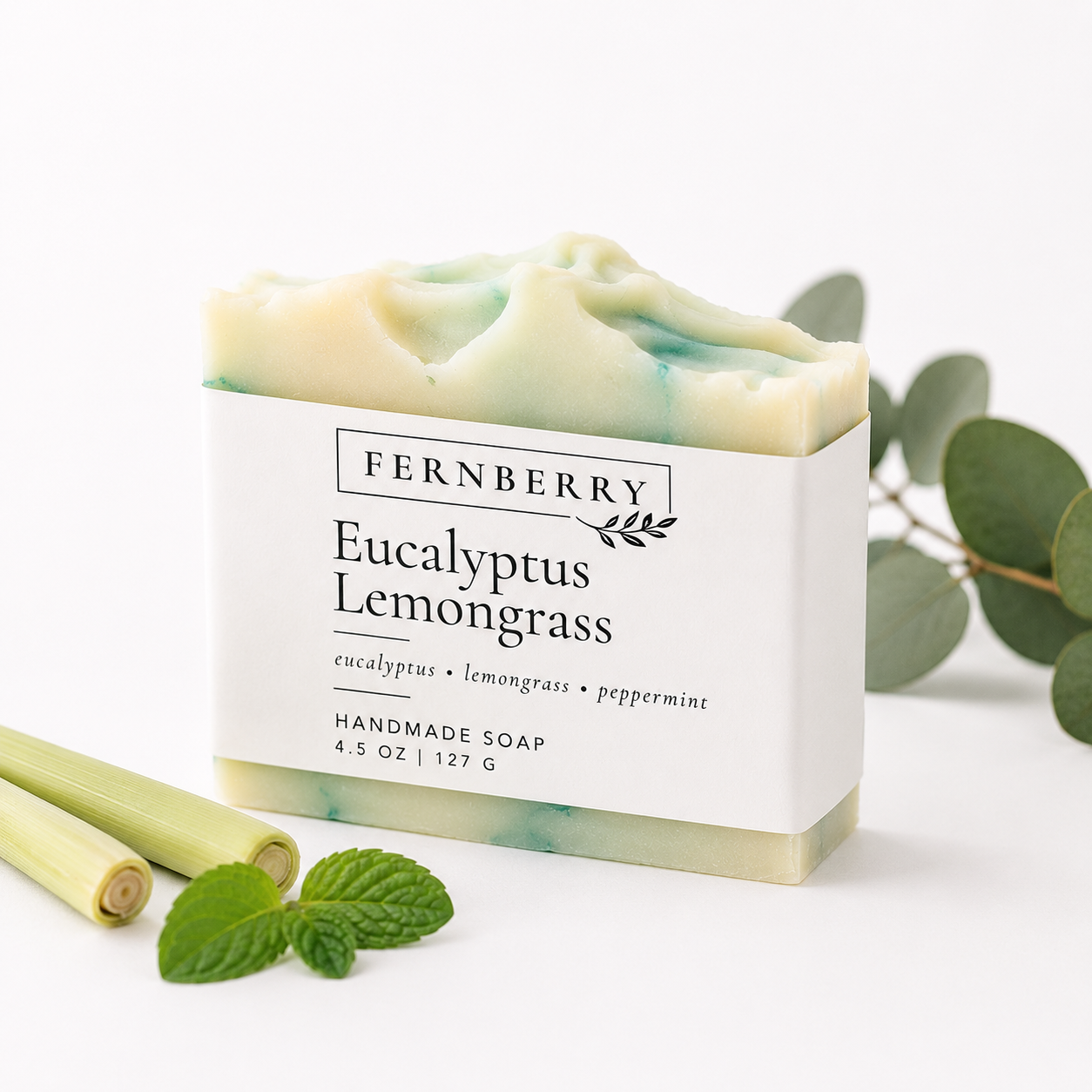 Eucalyptus Lemongrass | 4.5 Handcrafted Vegan Soap