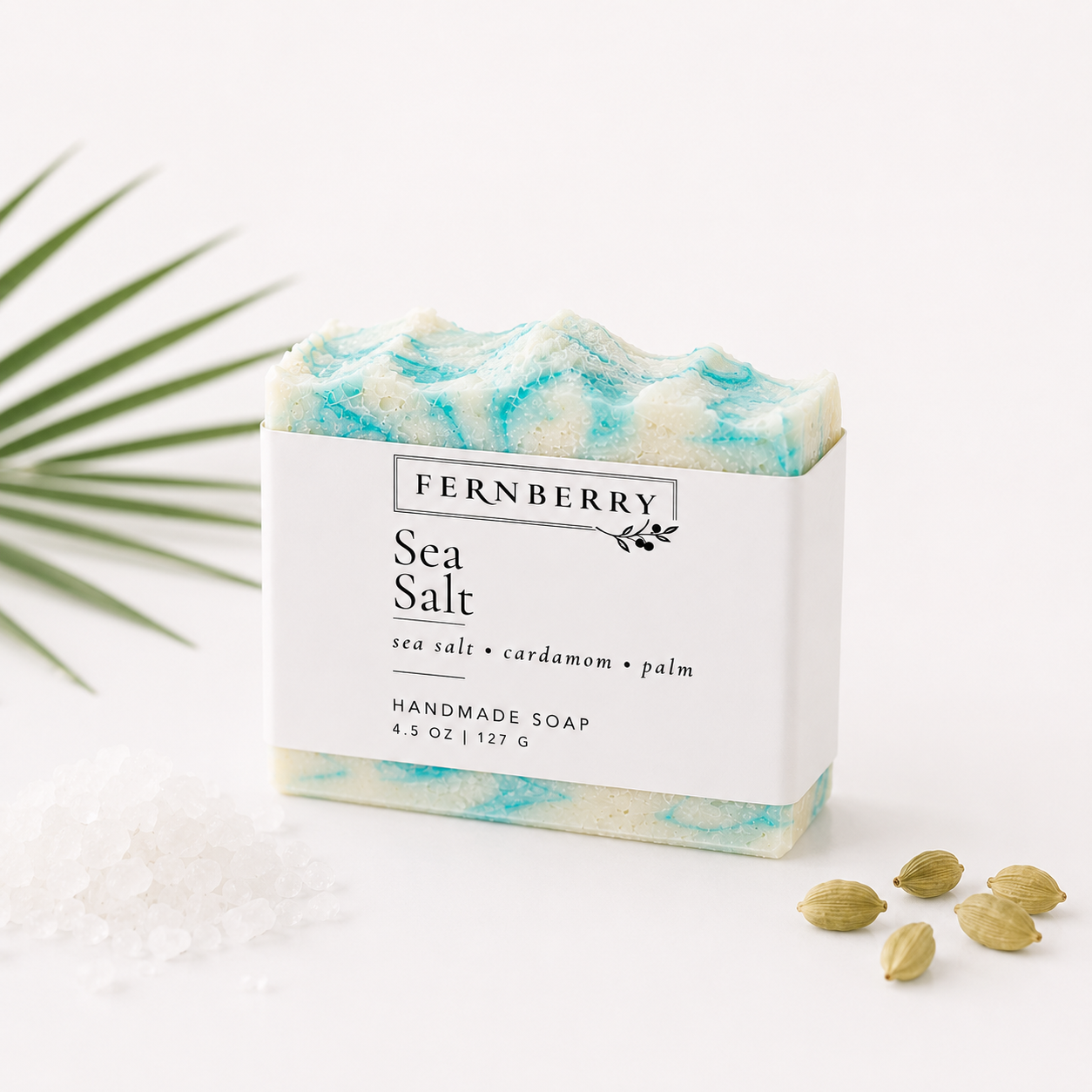 Sea Salt | 4.5 oz. Handcrafted Vegan Soap