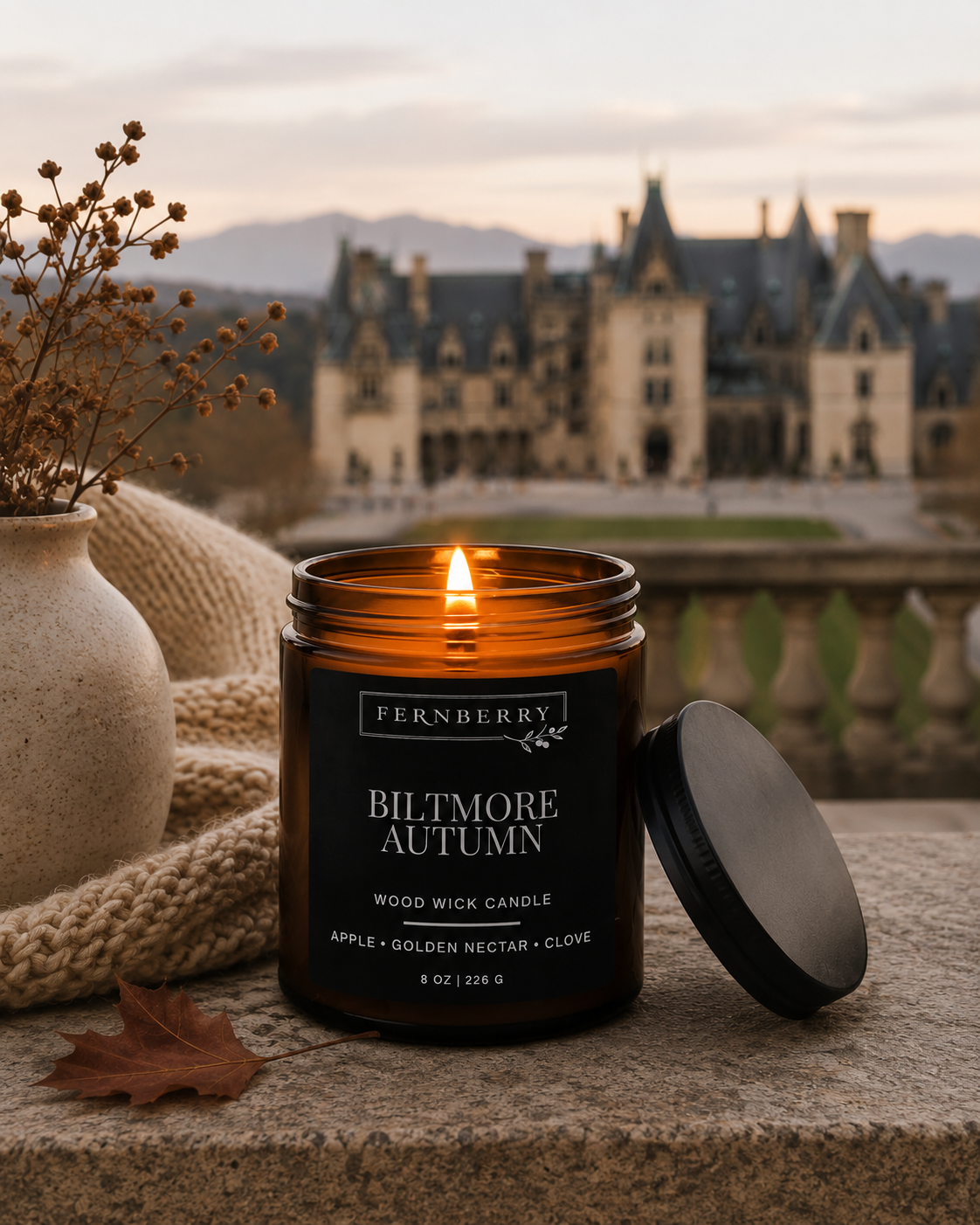 Biltmore Autumn | 8 oz. Wood Wick Candle