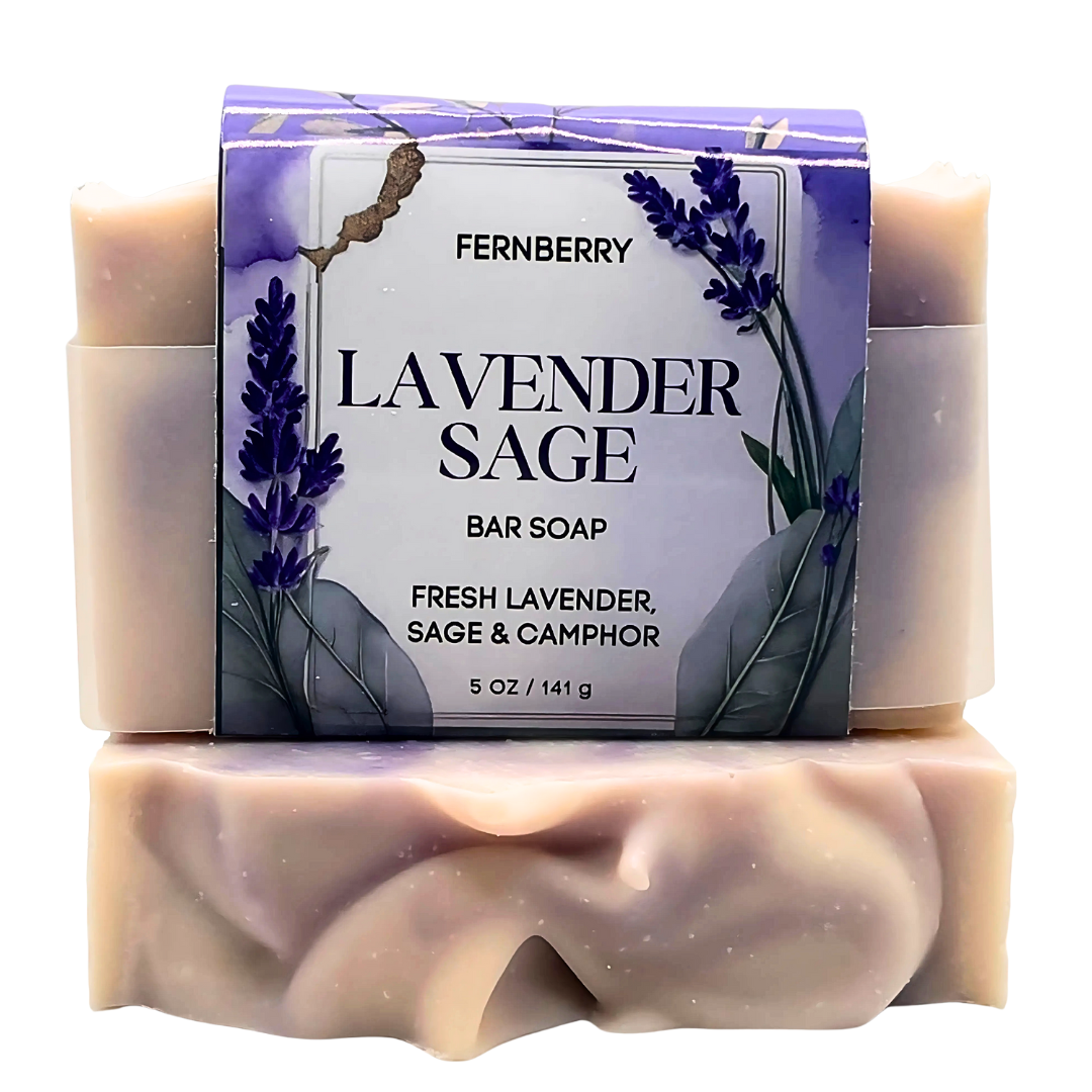 Lavender Sage- Handcrafted Vegan Soap Bar