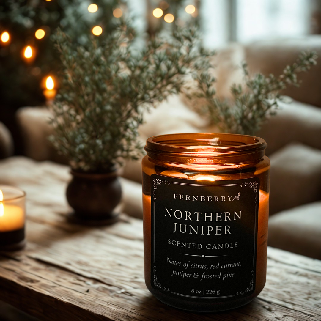 Northern Juniper | 8 oz Wood Wick Candle