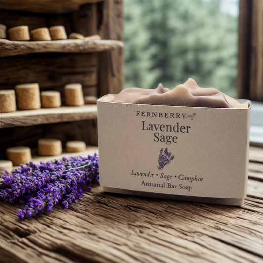 Lavender Sage- Handcrafted Vegan Soap Bar