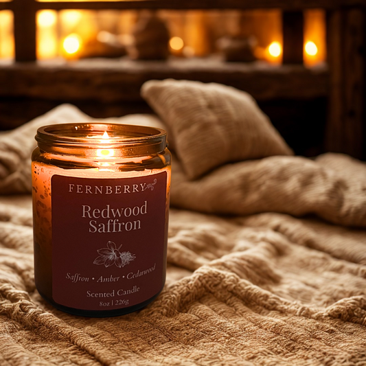 Redwood Saffron | Wood Wick Candle 8oz