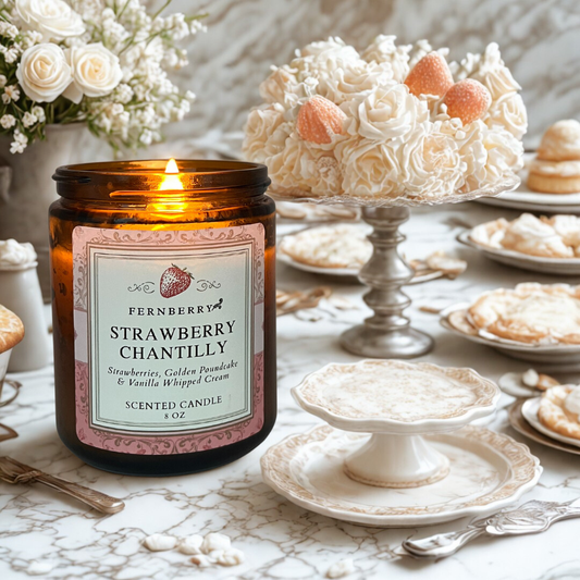 Strawberry Chantilly | 8oz Wood Wick Candle