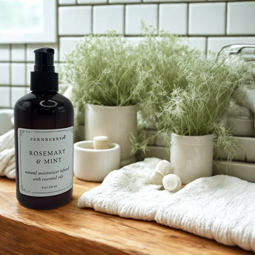 Rosemary & Mint- Natural Vegan Lotion 8oz