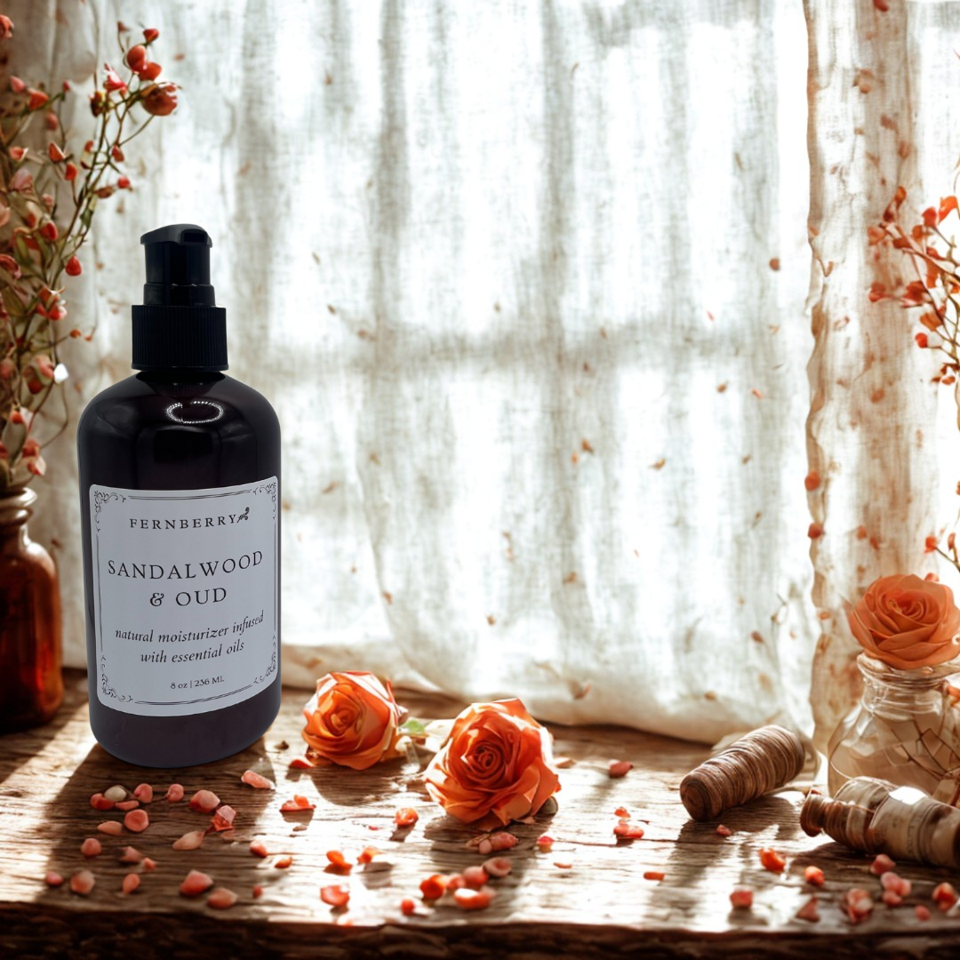 Sandalwood & Oud- Natural Vegan Lotion 8oz