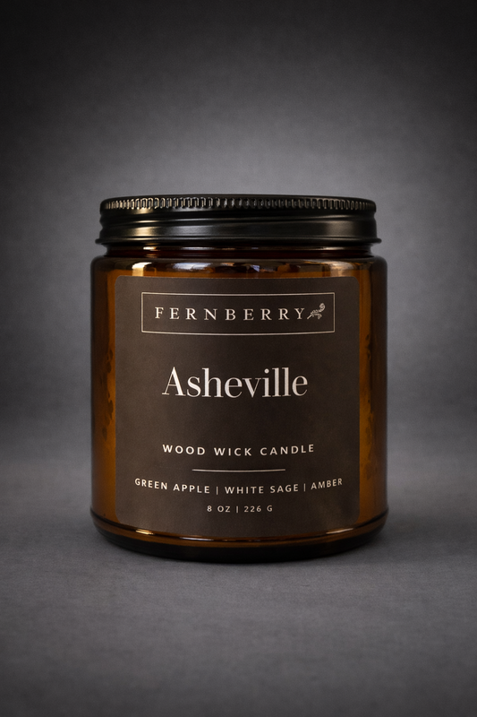 Asheville- 8oz Wood Wick Candle