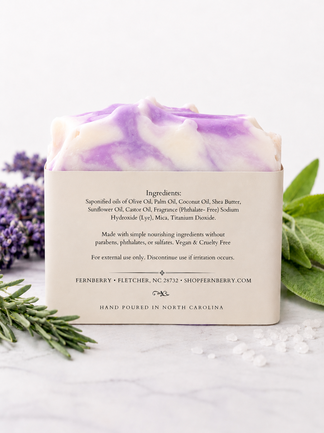 Lavender Sage | 5 oz. Handcrafted Vegan Soap