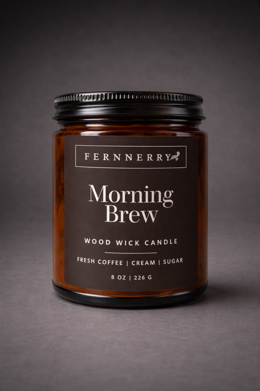 Morning Brew- 8oz Wood Wick Candle