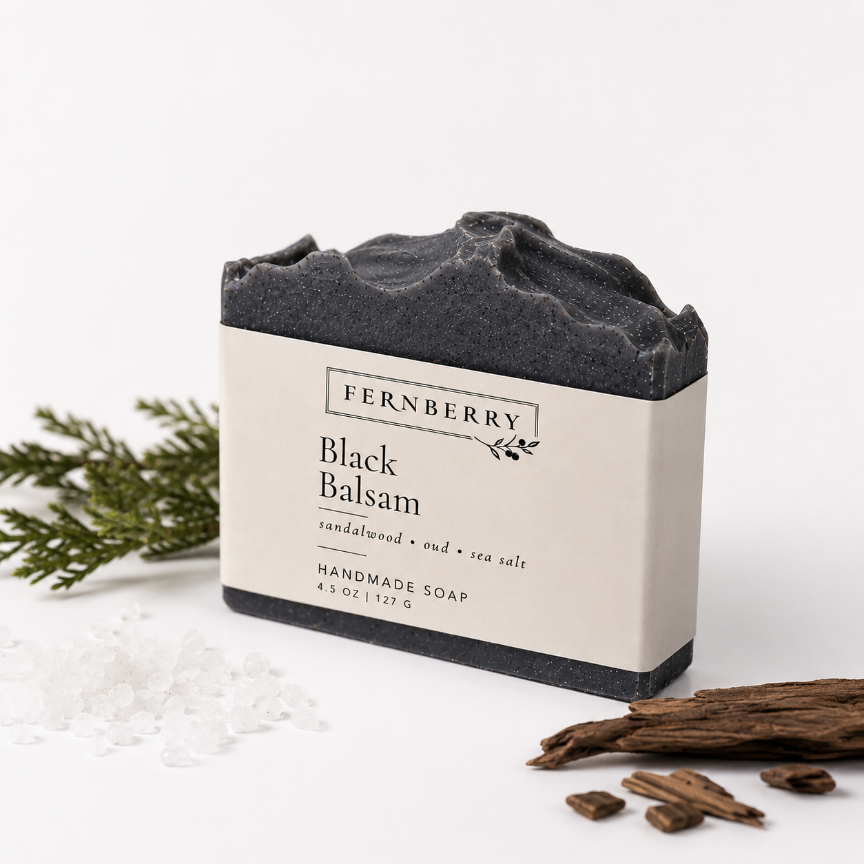 Black Balsam | 4.5 oz. Activated Charcoal Vegan Soap