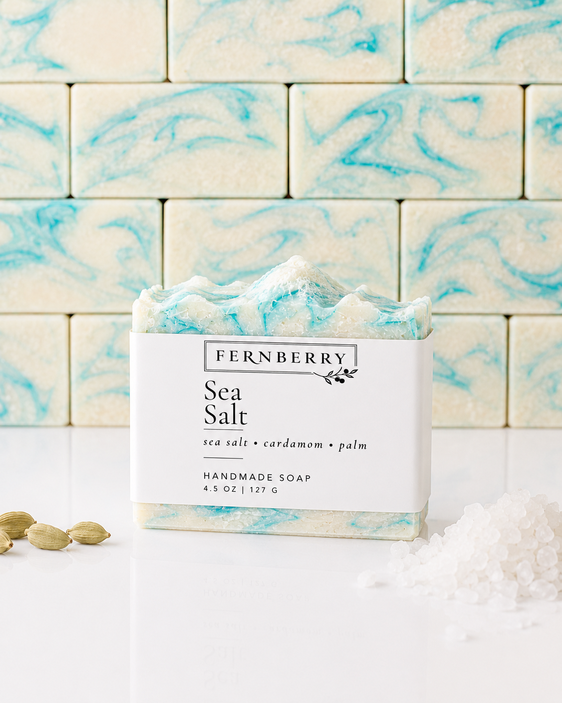 Sea Salt | 4.5 oz. Handcrafted Vegan Soap