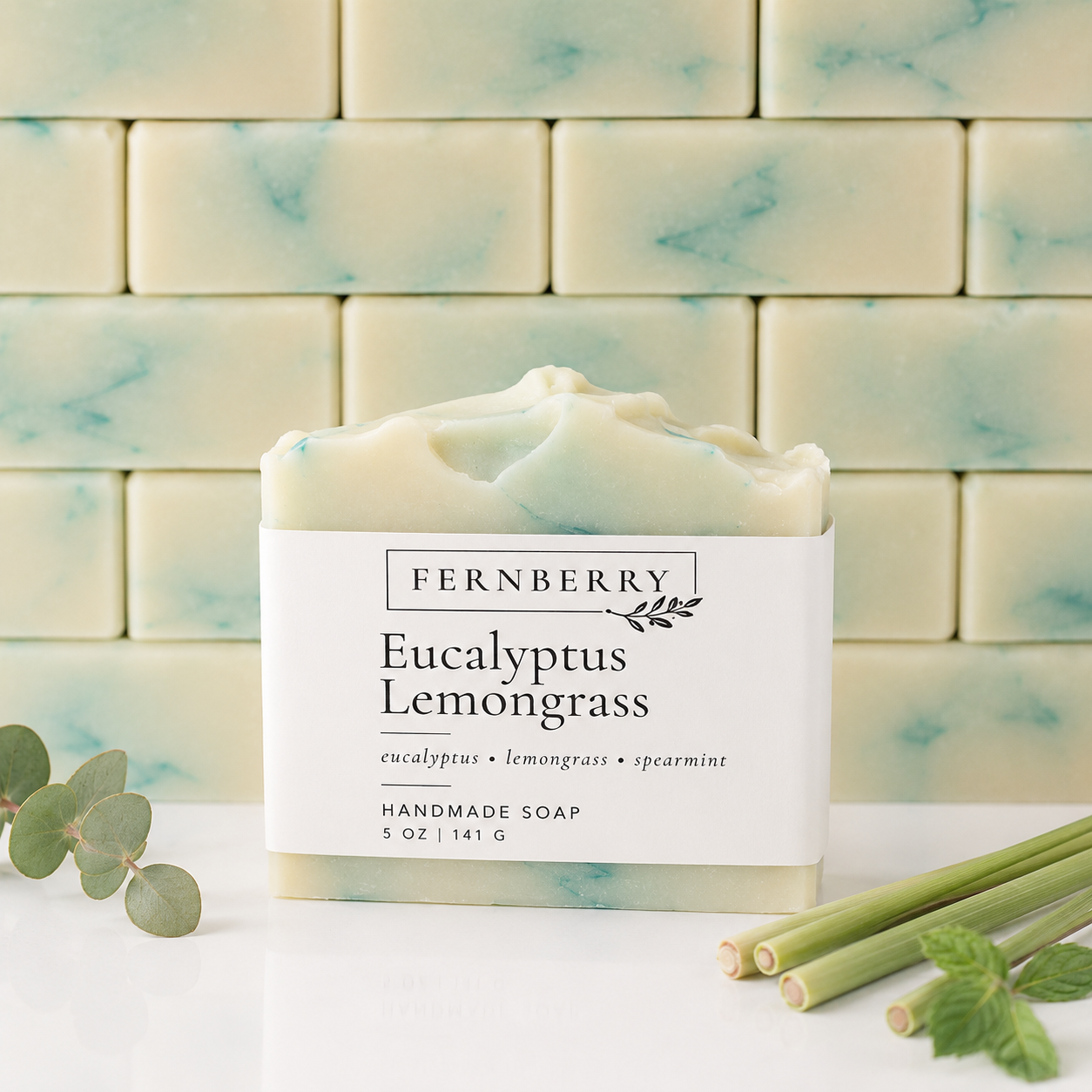 Eucalyptus Lemongrass | 4.5 Handcrafted Vegan Soap