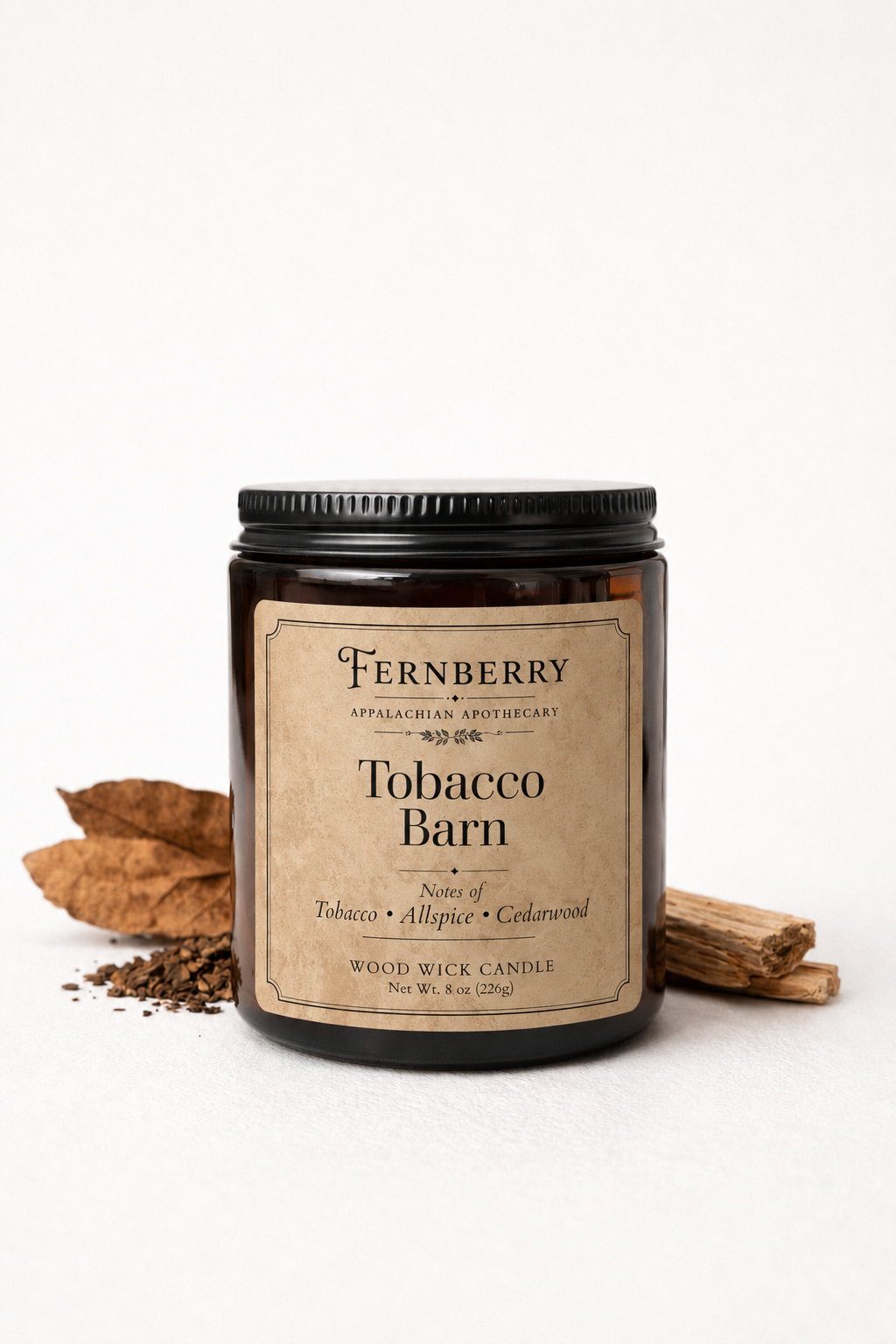 Tobacco Barn | 8oz Wood Wick Candle