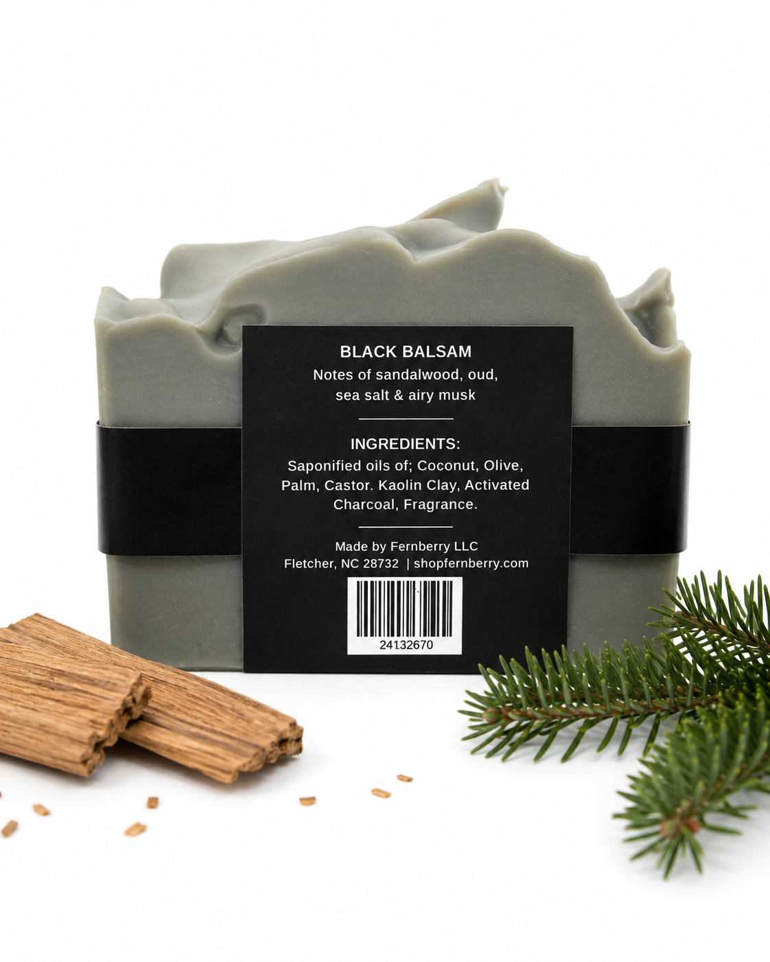 Black Balsam | 4.5 oz. Activated Charcoal Vegan Soap