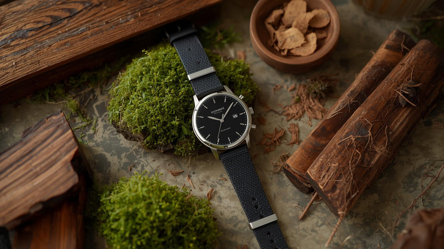 Teakwood & Moss - 8oz  Wood Wick Candle