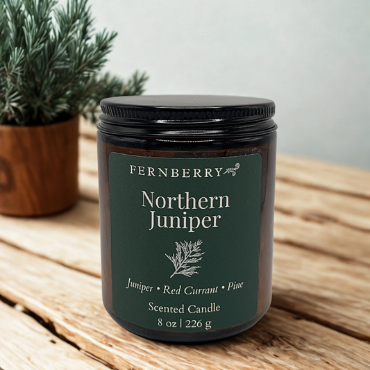 Northern Juniper | 8 oz Wood Wick Candle