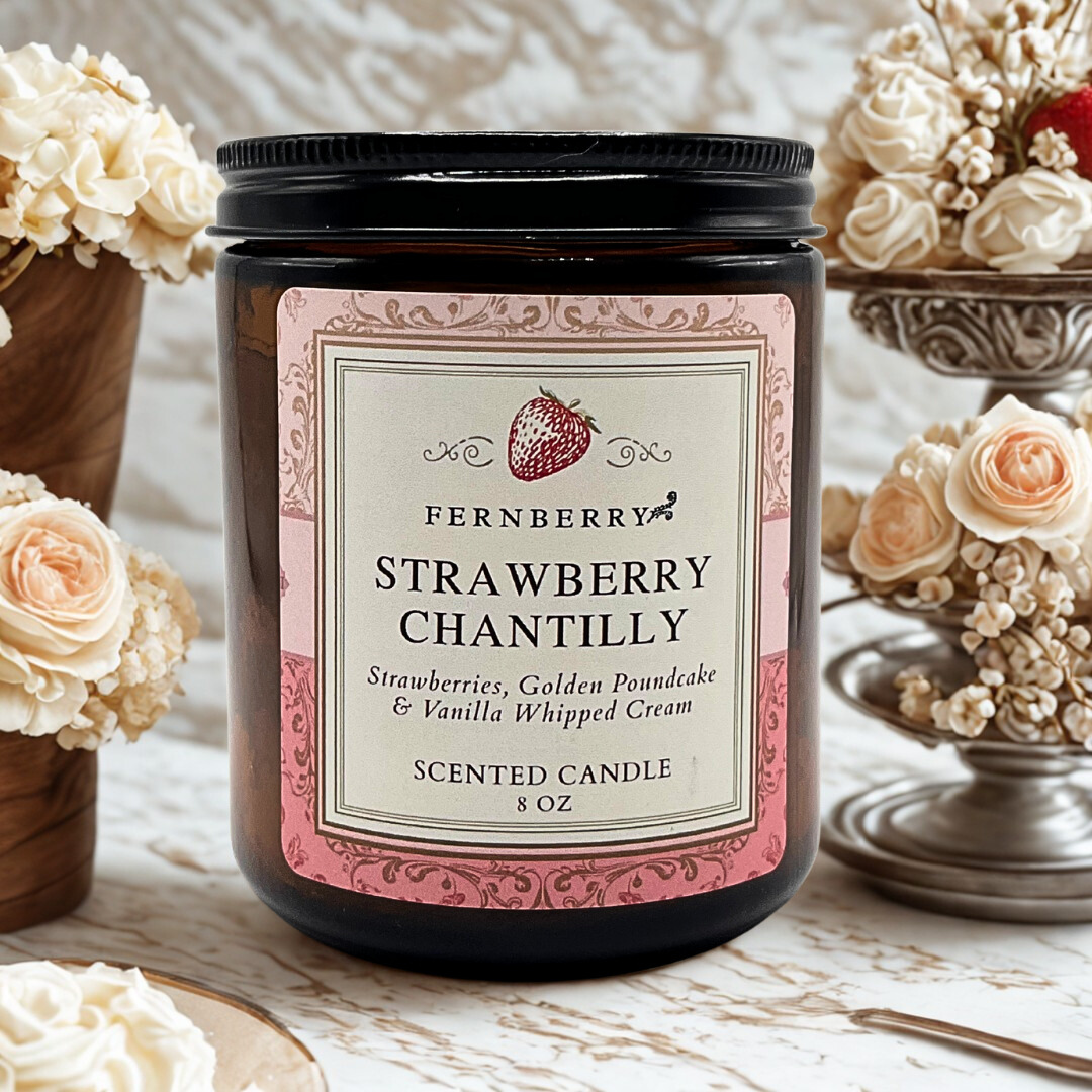 Strawberry Chantilly | 8oz Wood Wick Candle