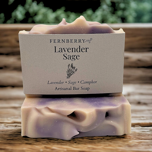 Lavender Sage- Handcrafted Vegan Soap Bar