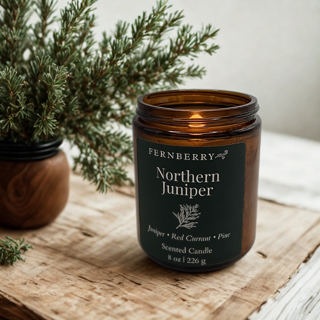 Northern Juniper | 8 oz Wood Wick Candle