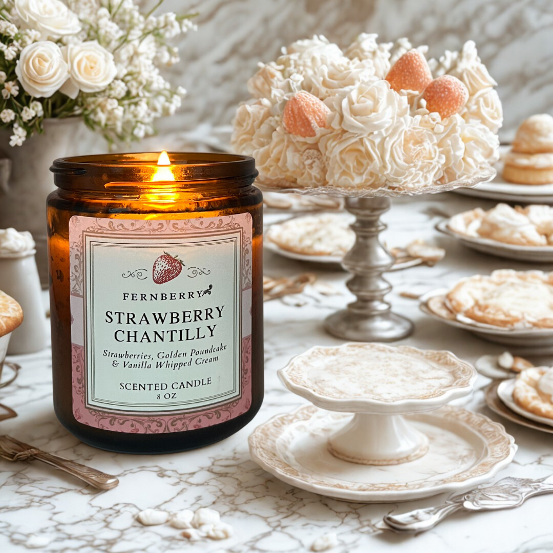 Strawberry Chantilly | 8oz Wood Wick Candle