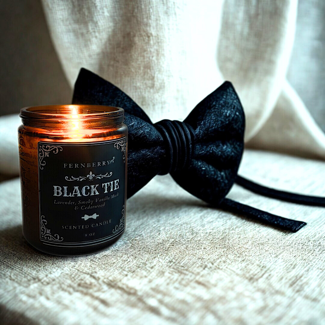 Black Tie | 8 oz Wood Wick Candle