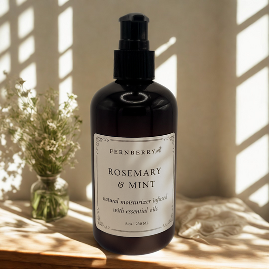 Rosemary & Mint- Natural Vegan Lotion 8oz