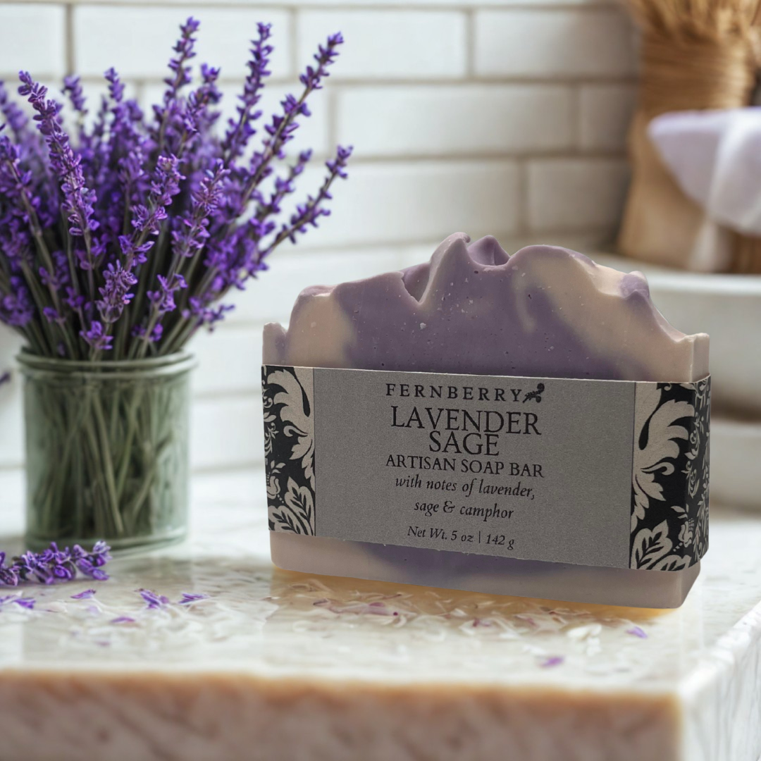 Lavender Sage- Handcrafted Vegan Soap Bar