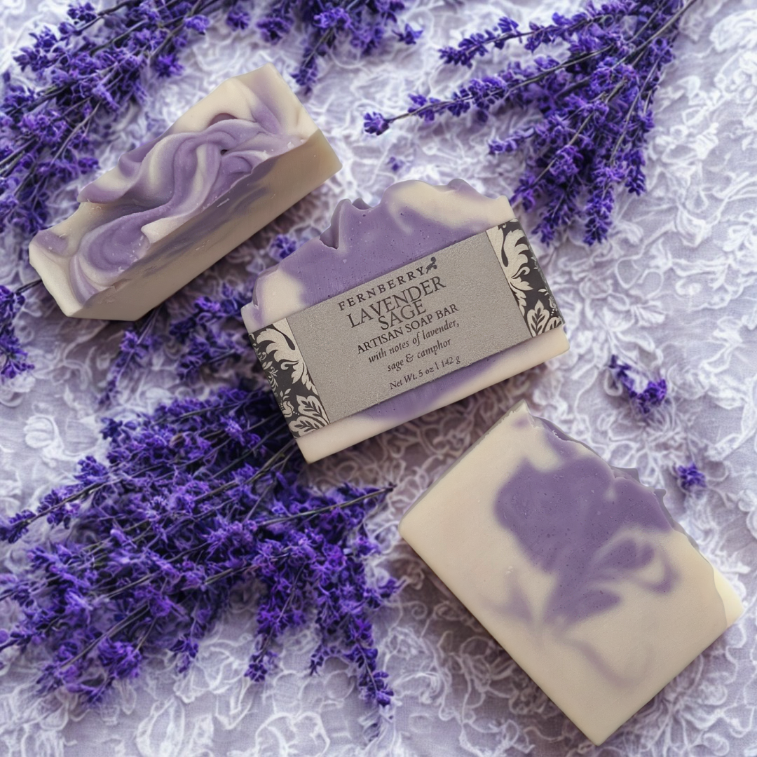 Lavender Sage- Handcrafted Vegan Soap Bar