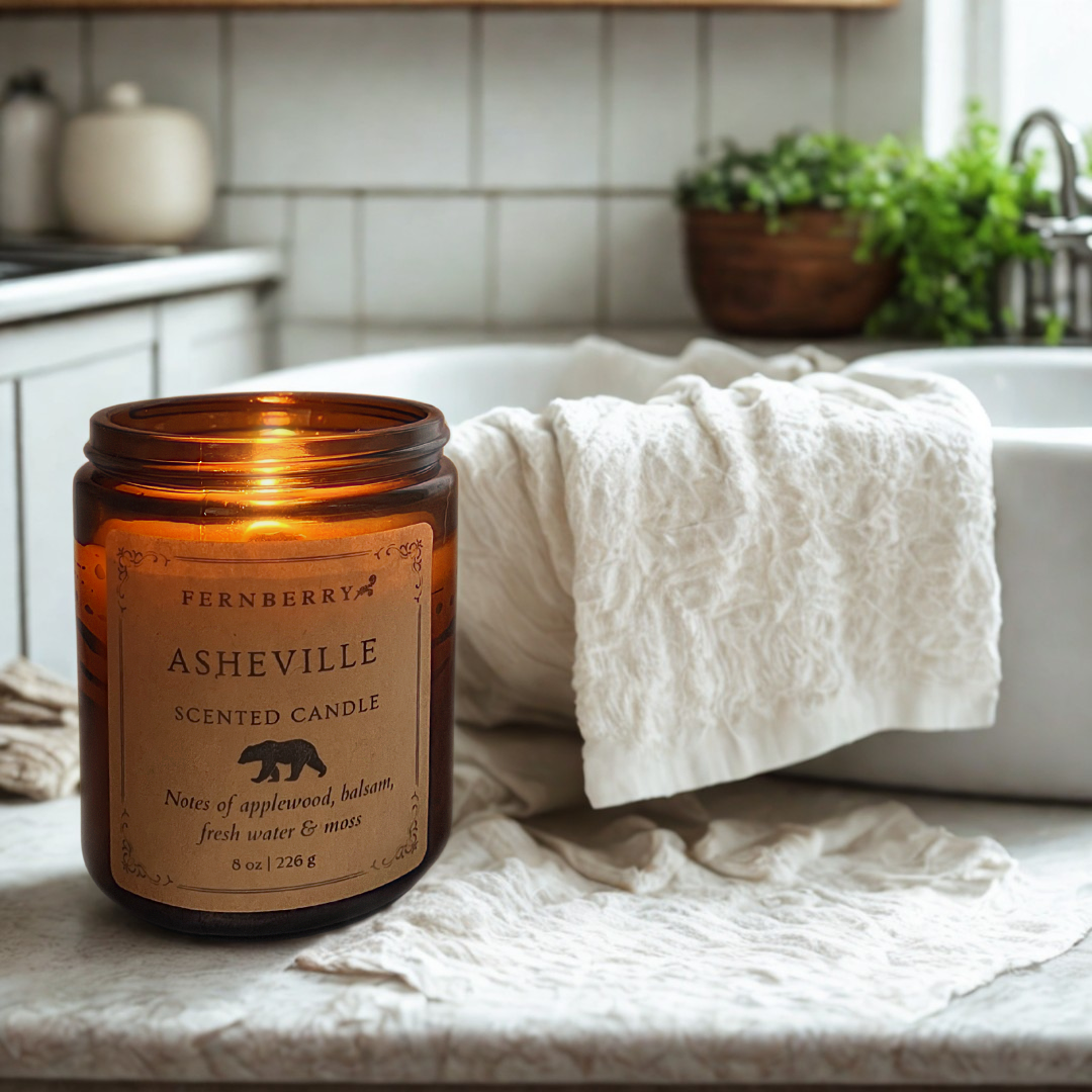 Asheville- 8oz Wood Wick Candle