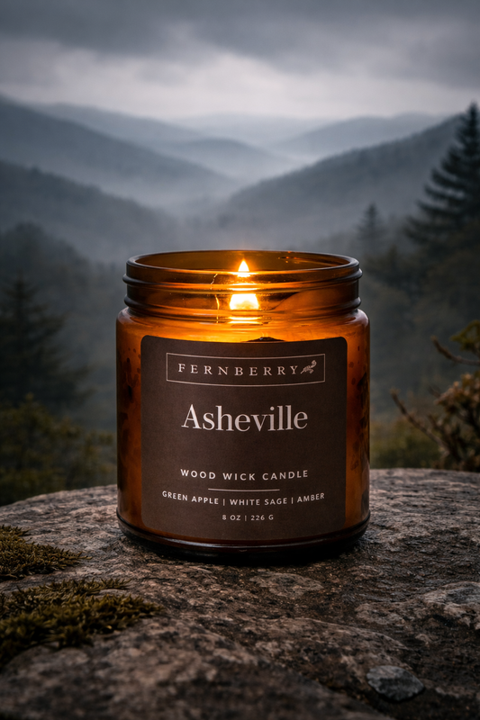 Asheville- 8oz Wood Wick Candle