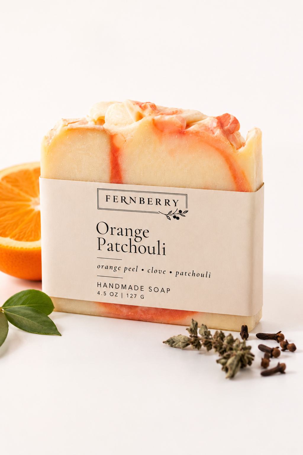 Orange Patchouli | 4.5 oz. Handcrafted Vegan Soap