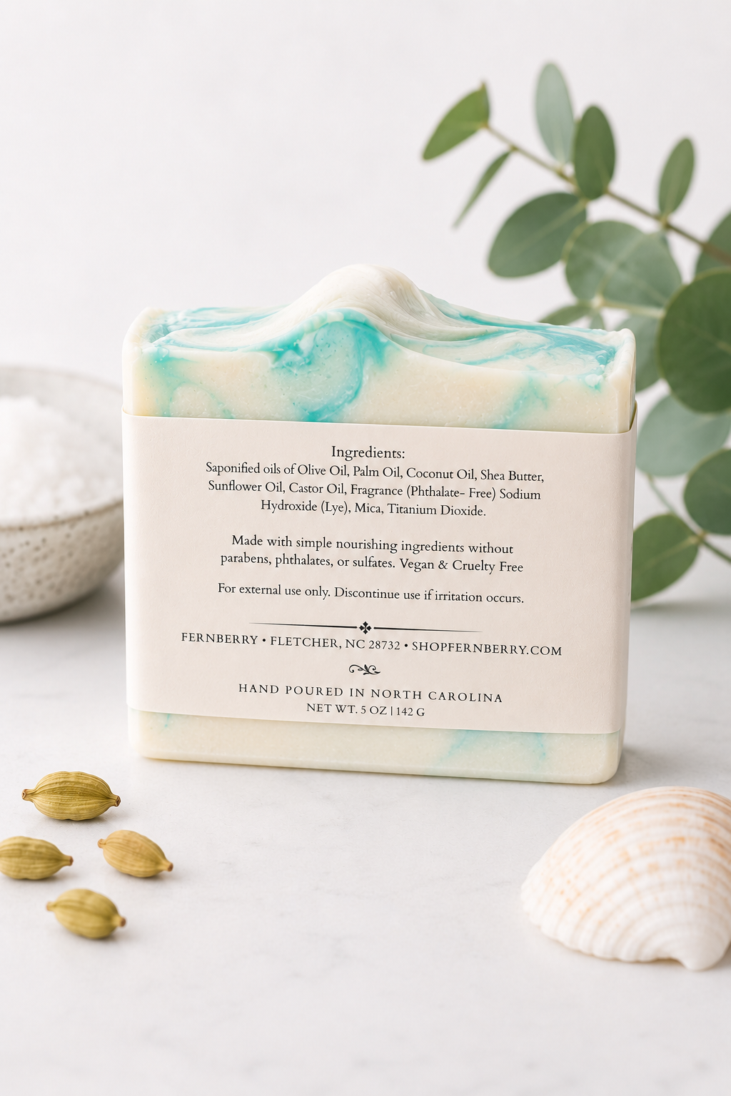 Sea Salt | 5 oz. Handcrafted Vegan Soap