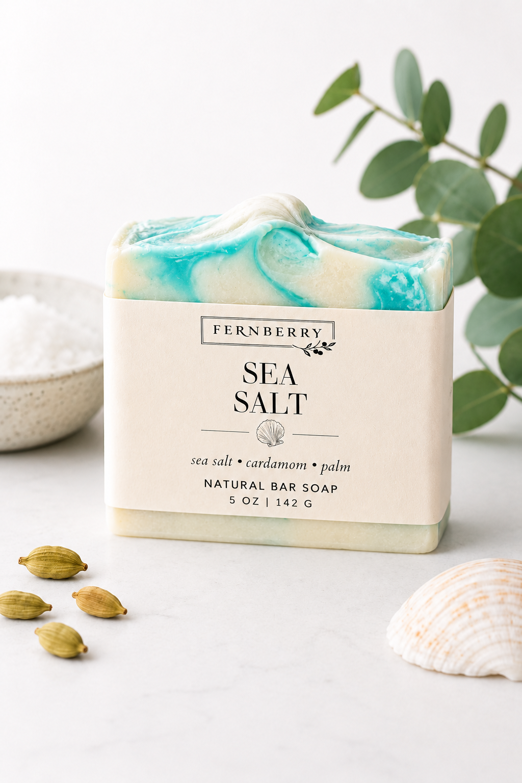 Sea Salt | 5 oz. Handcrafted Vegan Soap