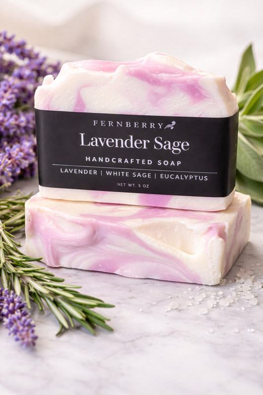 Lavender Sage | 5 oz. Handcrafted Vegan Soap