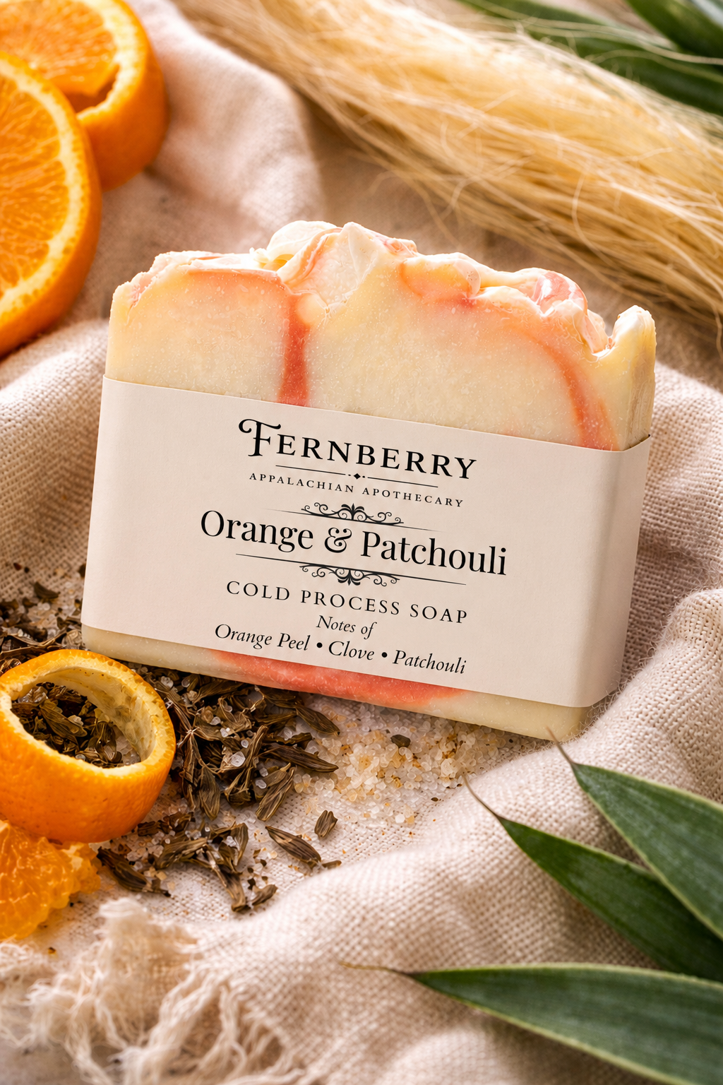 Orange & Patchouli | 5 oz. Handcrafted Vegan Soap